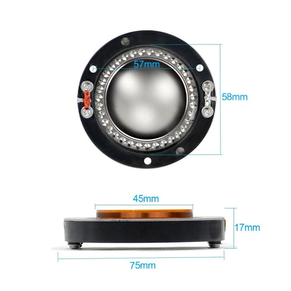 Planet Gates AIYIMA 2Pcs Audio Speakers 34.4/44.4mm Treble Voice Coil Titanium Film DIY For Tweeter Driver Speaker Repair Parts Accessories