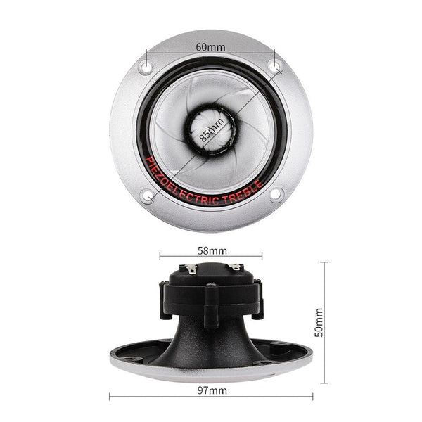 Planet Gates AIYIMA 2Pcs Audio Tweeter Piezo Speakers 100W Horn Piezoelectric Sound Speaker Driver Treble Buzzer Loudspeaker DIY Home Theater