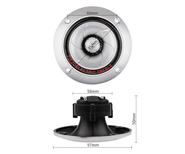 Planet Gates AIYIMA 2Pcs Audio Tweeter Piezo Speakers 100W Horn Piezoelectric Sound Speaker Driver Treble Buzzer Loudspeaker DIY Home Theater