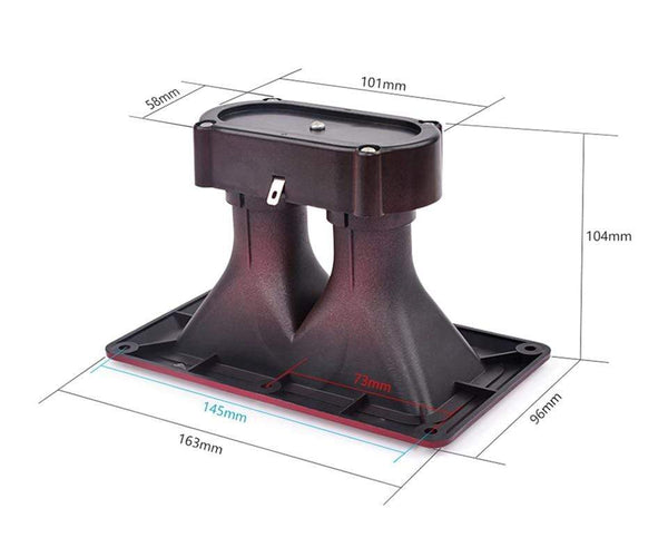 Planet Gates AIYIMA 2Pcs Dual Piezo Tweeters 163*95MM Horn Piezoelectric Speaker 150W Buzzer Treble Piezo Head Driver Stage Loudspeaker