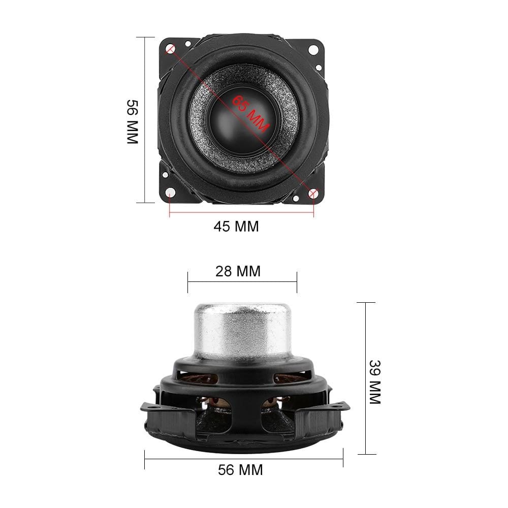 Planet Gates AIYIMA 2Pcs Full Range Portable Speaker 2 INCH 4 Ohm 16W Sound Music Neodymium Audio Speaker Driver For Computer Loudspeaker DIY