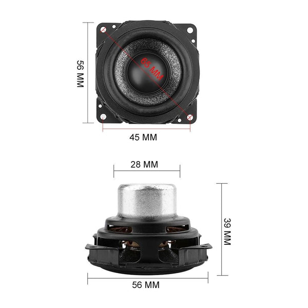Planet Gates AIYIMA 2Pcs Full Range Portable Speaker 2 INCH 4 Ohm 16W Sound Music Neodymium Audio Speaker Driver For Computer Loudspeaker DIY