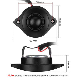 Planet Gates AIYIMA 2Pcs Tweeter Audio Mini Speakers Driver 8 Ohm 20W Home Theater Silk Film Treble Loudspeaker Neodymium Magnet Speaker Horn