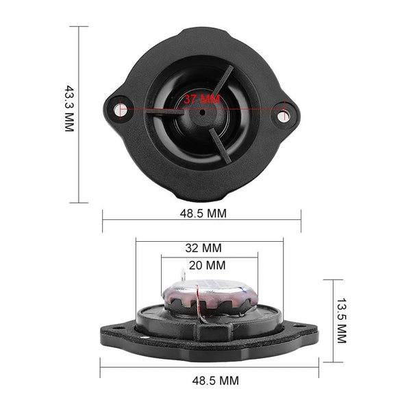 Planet Gates AIYIMA 2Pcs Tweeters 12 Ohm 5W Car Speakers Driver Hifi Sound Music DIY Treble Speaker For Sound System Loudspeaker