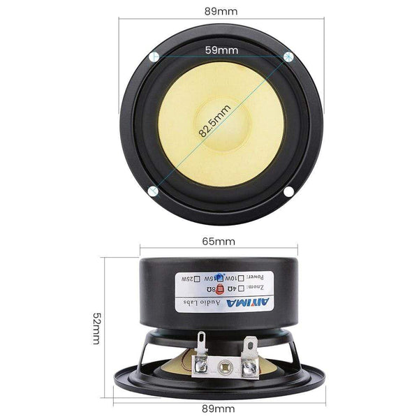 Planet Gates AIYIMA 3 Inch Full Range Speaker Driver 4 8 Ohm 15W Sound Music Loudspeaker Units DIY Bookshelf Altavoz Amp Home Theater 2Pcs