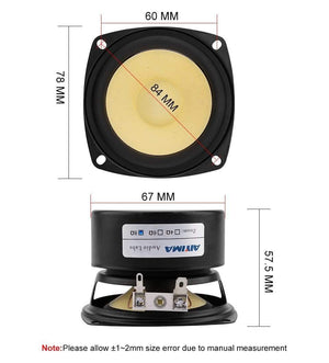 Planet Gates AIYIMA 3 Inch Full Range Speaker Driver 4 8 Ohm 15W Sound Music Loudspeaker Units DIY Bookshelf Altavoz Amp Home Theater 2Pcs