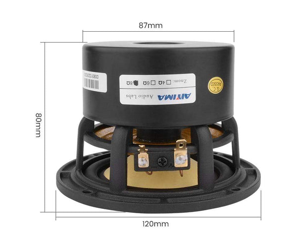 Planet Gates AIYIMA 4 Inch Audio Full Range Speaker Driver 25W Mid Frequency HIFI Sound Amplifier Speaker Unit For Home Theater Loudspeaker