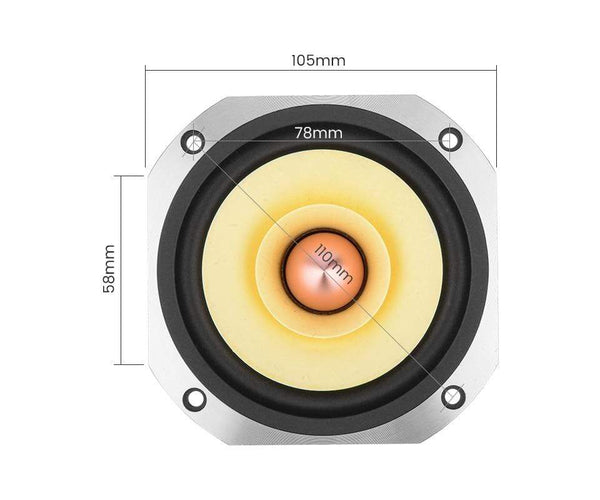 Planet Gates AIYIMA 4 Inch Audio Full Range Speaker Driver 25W Mid Frequency HIFI Sound Amplifier Speaker Unit For Home Theater Loudspeaker