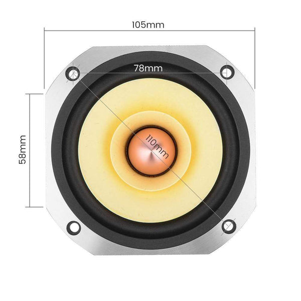 Planet Gates AIYIMA 4 Inch Audio Full Range Speaker Driver 25W Mid Frequency HIFI Sound Amplifier Speaker Unit For Home Theater Loudspeaker