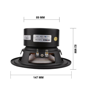 Planet Gates AIYIMA 5.25 Inch Subwoofer Speaker Driver 4 8 Ohm 40W Woofer Strong Deep Bass Bookshelf Loudspeaker For Home Theater DIY 1PC