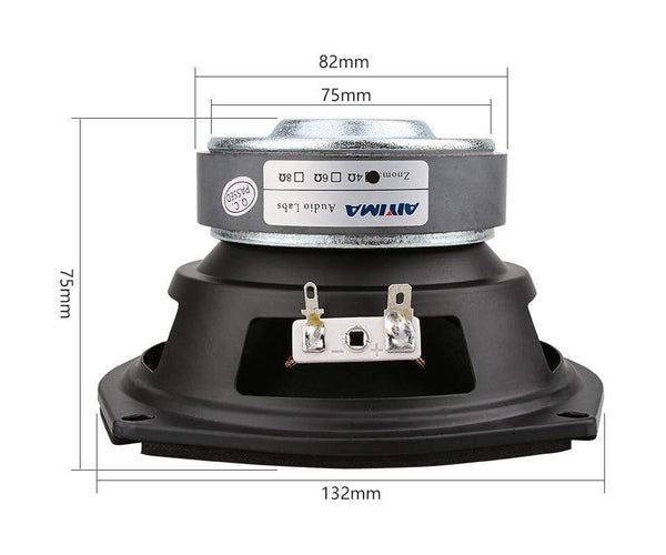 Planet Gates AIYIMA 5.25 Inch Subwoofer Speaker Sound Driver 4 8 Ohm 120W Speaker Column Home Theater Hifi Power Woofer Music Loudspeaker 1Pc