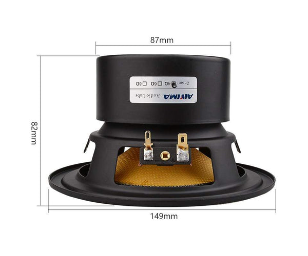 Planet Gates AIYIMA 5.25Inch Audio Speaker Driver 4 8Ohm 100W Mid Bass Speakers Woofer Fiberglass Cone Home Theater For Bookshelf DIY