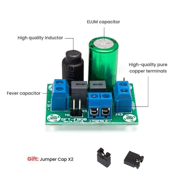 AIYIMA Adjustable Two Way Crossover HiFi Speaker Treble Bass  Audio Speaker Divider Filter DIY Home Sound Theater