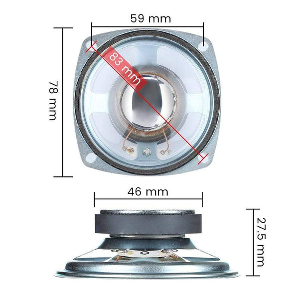 Planet Gates AIYIMA Full Range Speaker Driver 8Ohm 5W  2Pcs 3Inch Stereo Audio Loudspeaker Sound Amplifier Column For DIY Home Theater