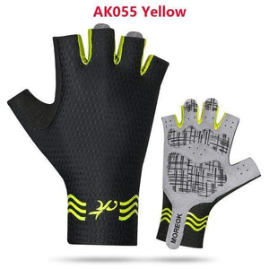 Planet Gates AK055Yellow / XL Cycling Gloves Gel Shockproof MTB Road Bike Gloves Breathable Durable Bicycle Gloves Non-slip Biking Glove for Men Women