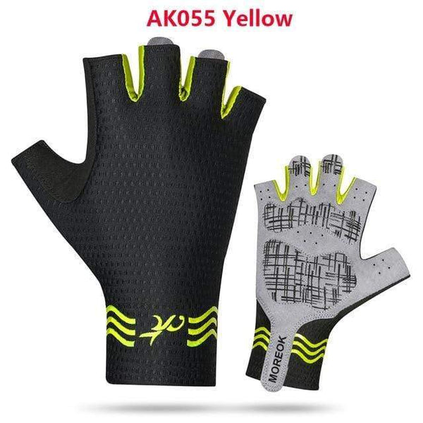 Planet Gates AK055Yellow / XL Cycling Gloves Gel Shockproof MTB Road Bike Gloves Breathable Durable Bicycle Gloves Non-slip Biking Glove for Men Women