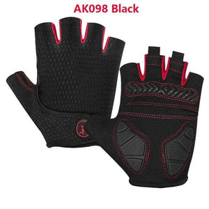 Planet Gates AK098Black / S Cycling Gloves Gel Shockproof MTB Road Bike Gloves Breathable Durable Bicycle Gloves Non-slip Biking Glove for Men Women