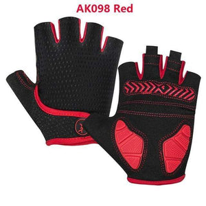 Planet Gates AK098Red / XL Cycling Gloves Gel Shockproof MTB Road Bike Gloves Breathable Durable Bicycle Gloves Non-slip Biking Glove for Men Women