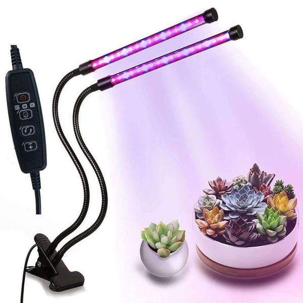 Planet Gates AKDSteel Plant Grow Light3 60 Degree Double Tube with Timing Function 9 Light Modes for Indoor Hydroponic Vegetable Cultivation