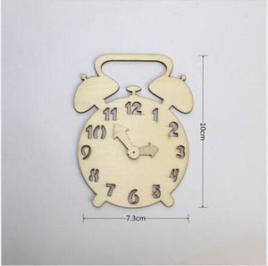 Planet Gates Alarm clock-DD094 Children Busy Board Accessories Wood DIY Toy Montessori Material Early Education Activity Toddler Toys For Basic Skills Learning