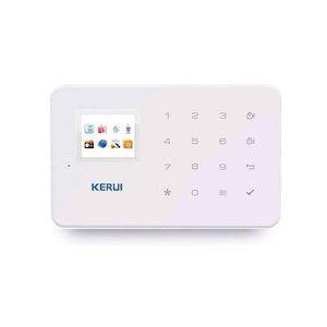 Planet Gates Alarm Panel KERUI 1.7 Inch TFT Screen GSM Home Burglar Security Alarm Protection APP Control Built In Siren With Door Sensor Alarm