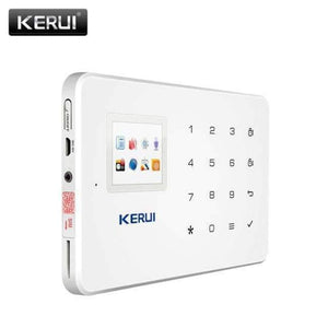 Planet Gates Alarm Panel KERUI 1.7 Inch TFT Screen GSM Home Burglar Security Alarm Protection APP Control Built In Siren With Door Sensor Alarm
