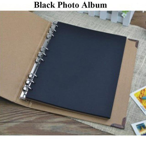 30Pages Blank/Loose-leaf Photo Album Scarpbook Handmade/Wedding/DIY/Self-Adhesive/Paper Photo Album Cover Kraft Album For Photos