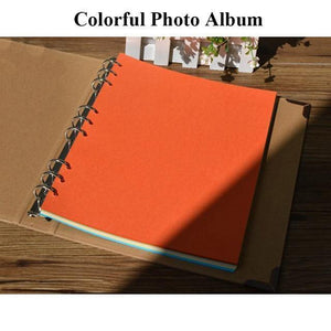 30Pages Blank/Loose-leaf Photo Album Scarpbook Handmade/Wedding/DIY/Self-Adhesive/Paper Photo Album Cover Kraft Album For Photos