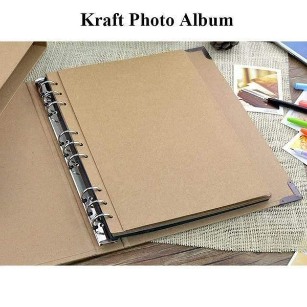 30Pages Blank/Loose-leaf Photo Album Scarpbook Handmade/Wedding/DIY/Self-Adhesive/Paper Photo Album Cover Kraft Album For Photos