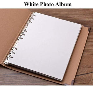 30Pages Blank/Loose-leaf Photo Album Scarpbook Handmade/Wedding/DIY/Self-Adhesive/Paper Photo Album Cover Kraft Album For Photos