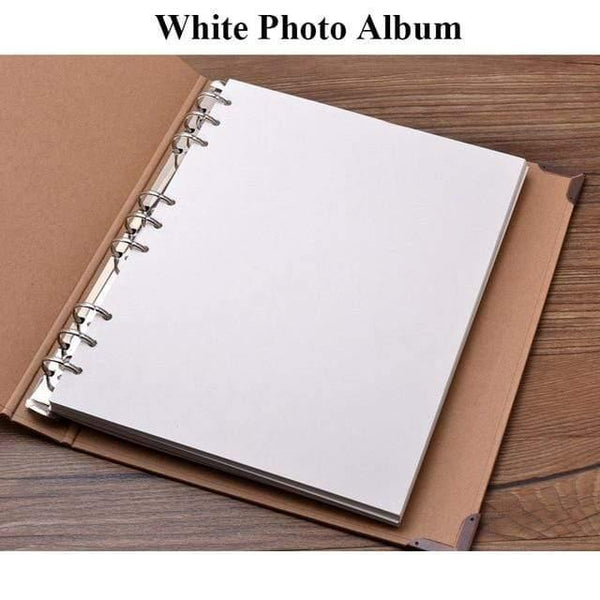 30Pages Blank/Loose-leaf Photo Album Scarpbook Handmade/Wedding/DIY/Self-Adhesive/Paper Photo Album Cover Kraft Album For Photos