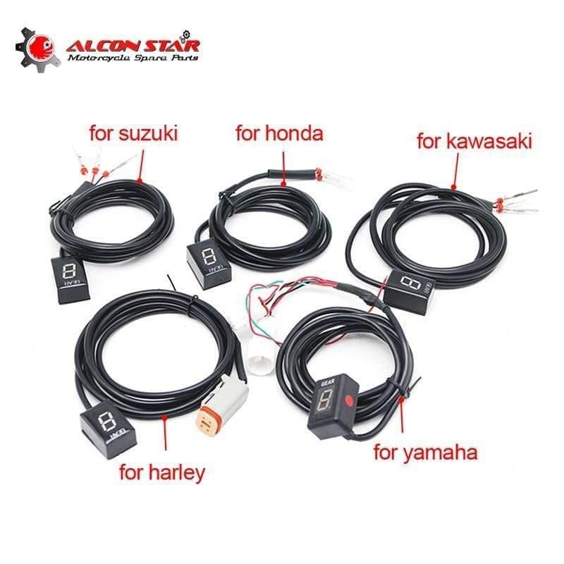 Planet Gates Alconstar-1-6 Gear Ecu Plug Mount Motorcycle EFI  Speed Gear Display Indicator For Suzuki for Honda for Yamaha for Kawasaki