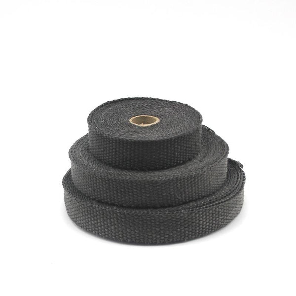 Planet Gates Alconstar- 5M/10M/15M Motorcycle Exhaust Thermal Tape Header Heat Wrap Manifold Insulation Roll Resistant with Stainless Ties