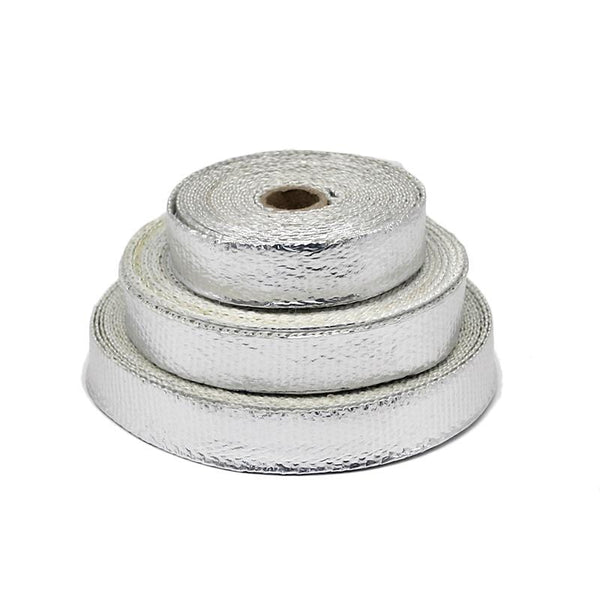 Planet Gates Alconstar- 5M/10M/15M Motorcycle Exhaust Thermal Tape Header Heat Wrap Manifold Insulation Roll Resistant with Stainless Ties