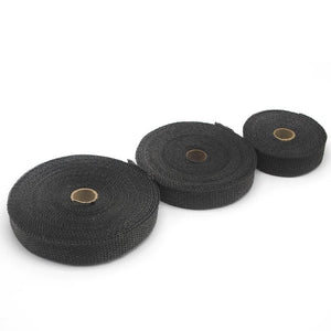 Planet Gates Alconstar- 5M/10M/15M Motorcycle Exhaust Thermal Tape Header Heat Wrap Manifold Insulation Roll Resistant with Stainless Ties