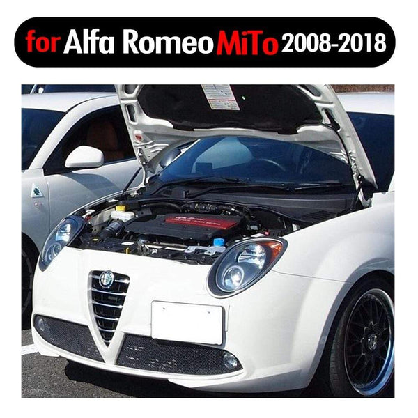 Planet Gates Alfa Romeo MiTo 2008-2018 Front Bonnet Hood Modify Gas Struts Carbon Fiber Spring Damper Lift Support Absorber