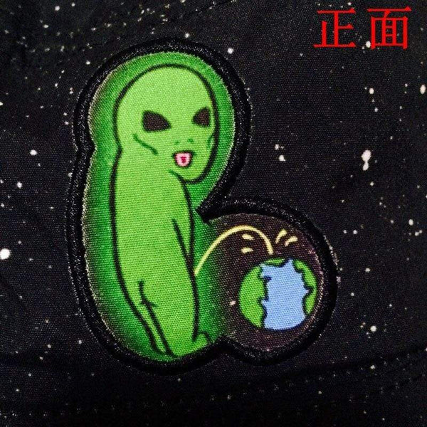 Planet Gates Alien embroidery Bucket Hat outdoor travel hats alien Sun Cap Men and Women Fisherman caps panama