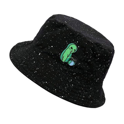 Planet Gates Alien embroidery Bucket Hat outdoor travel hats alien Sun Cap Men and Women Fisherman caps panama