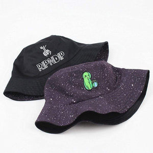 Planet Gates Alien embroidery Bucket Hat outdoor travel hats alien Sun Cap Men and Women Fisherman caps panama