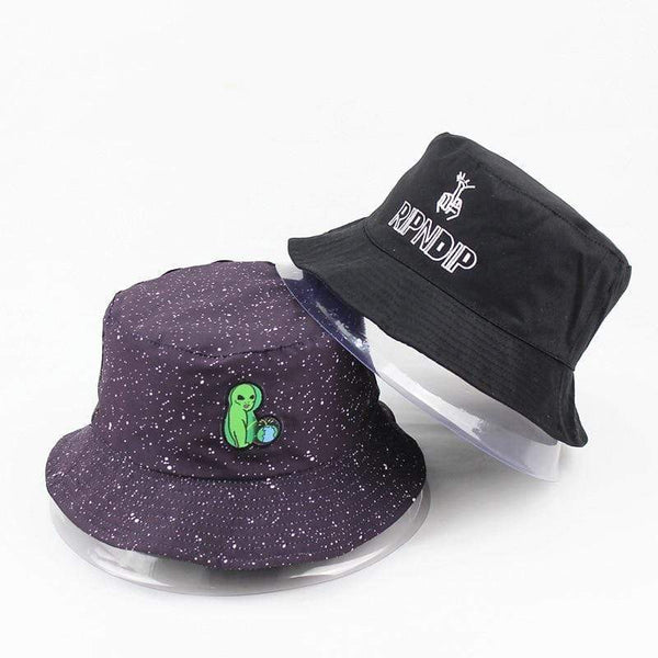 Planet Gates Alien embroidery Bucket Hat outdoor travel hats alien Sun Cap Men and Women Fisherman caps panama