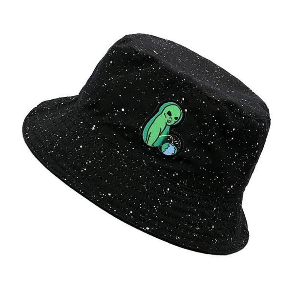 Planet Gates Alien embroidery Bucket Hat outdoor travel hats alien Sun Cap Men and Women Fisherman caps panama