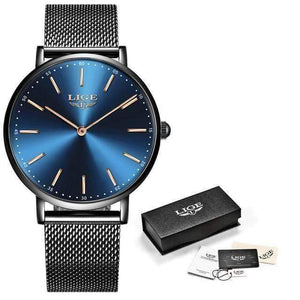 Planet Gates All black blue Women Watch Business Quartz Watch Ladies Top Brand Luxury Female Wrist Watch Girl Clock Relogio Feminin