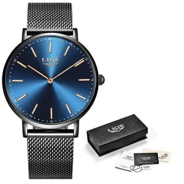 Planet Gates All black blue Women Watch Business Quartz Watch Ladies Top Brand Luxury Female Wrist Watch Girl Clock Relogio Feminin
