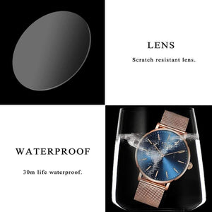 Planet Gates all black blue Women Watches Top Brand Luxury Ladies Casual Fashion Watch Ladies Waterproof Quartz Watch Zegarek Damski