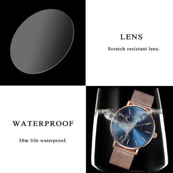 Planet Gates all black blue Women Watches Top Brand Luxury Ladies Casual Fashion Watch Ladies Waterproof Quartz Watch Zegarek Damski