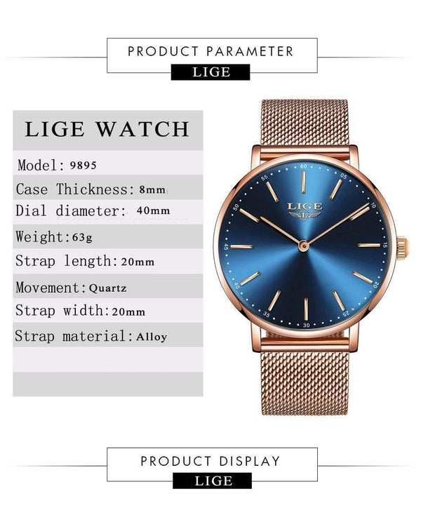 Planet Gates all black blue Women Watches Top Brand Luxury Ladies Casual Fashion Watch Ladies Waterproof Quartz Watch Zegarek Damski