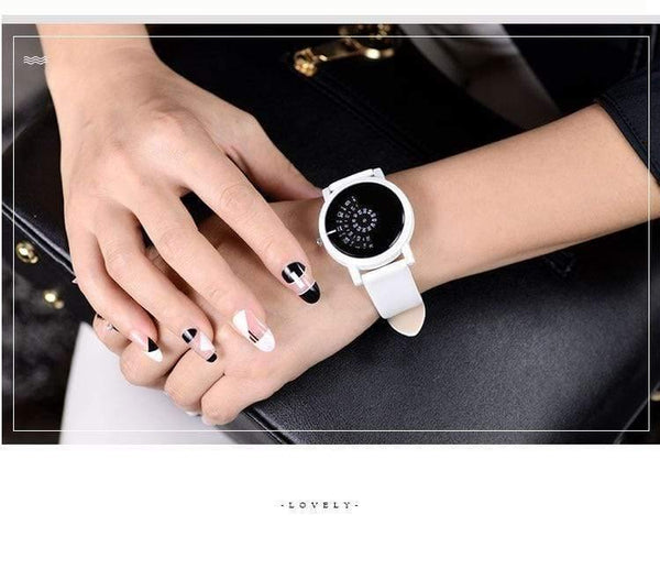 Planet Gates All black / China Design wristwatch camera concept brief simple special digital discs hands fashion quartz watches for men women