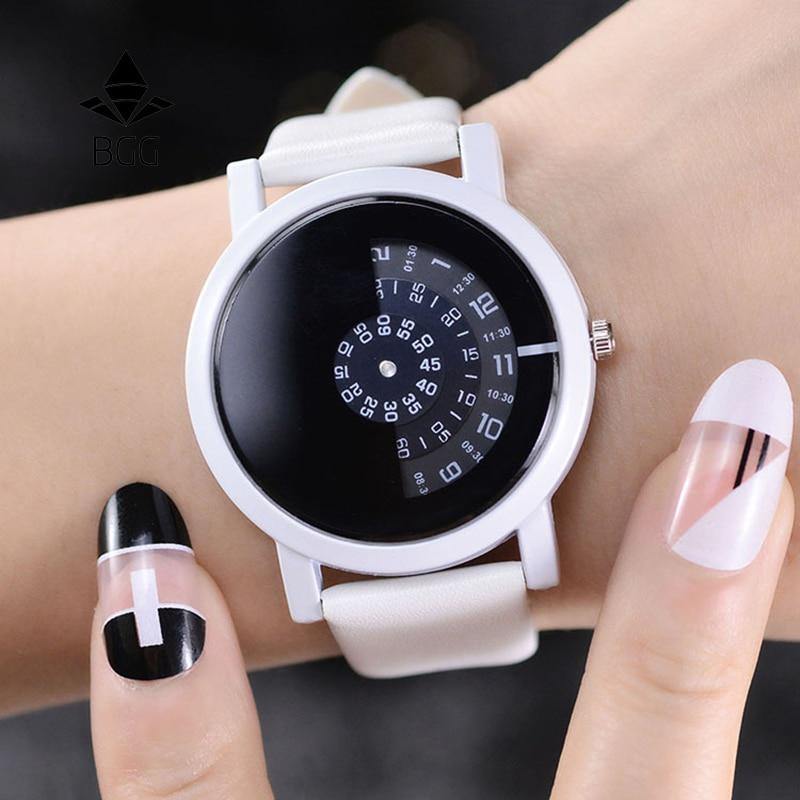 Planet Gates All black / China Design wristwatch camera concept brief simple special digital discs hands fashion quartz watches for men women