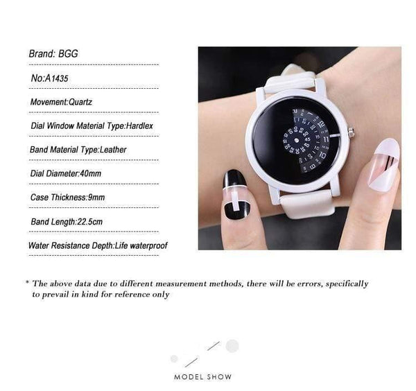 Planet Gates All black / China Design wristwatch camera concept brief simple special digital discs hands fashion quartz watches for men women