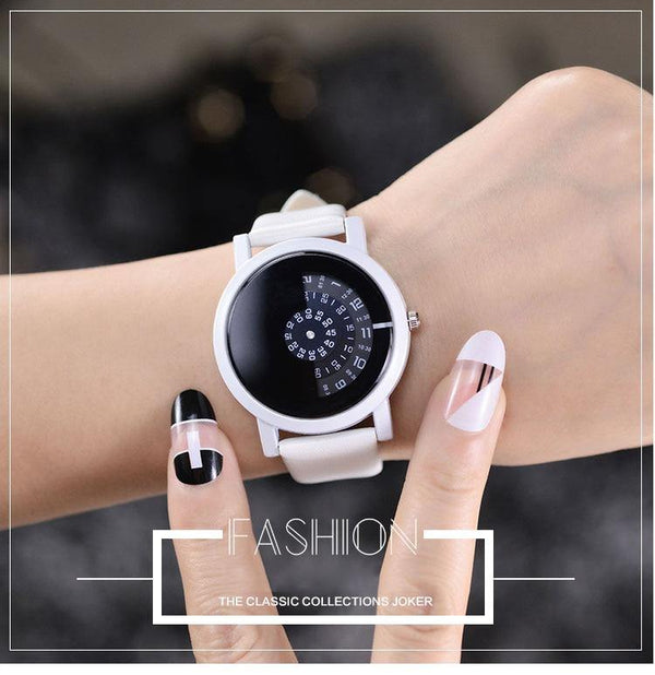Planet Gates All black / China Design wristwatch camera concept brief simple special digital discs hands fashion quartz watches for men women
